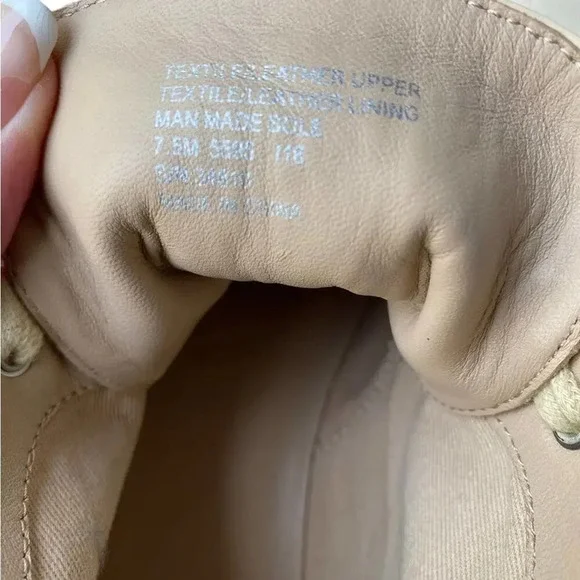 Tory Burch Rios Lace up espadrille canvas size 7.5 new - Picture 7 of 7